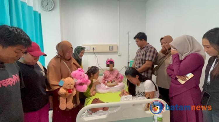 Ulang Tahun ke-9 di Rumah Sakit, Anak Korban Dugaan Kekerasan Rayakan Ulang Tahun Bersama KOMANDO Batam