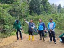 Gotong Royong Sambut Listrik PLN, Bupati Nizar Tinjau Jalur Pemasangan Tiang di Resun Pesisir
