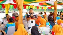 Sambut Masa Purnatugas, ASN Lingga Ikuti Sosialisasi dan Senam Sehat Bersama BRK Syariah
