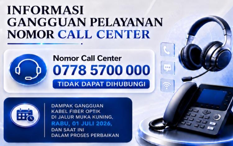 Gangguan Fiber Optik di Muka Kuning, Call Center Air Batam Hilir Tak Bisa Dihubungi