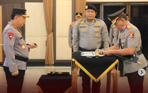 Kapolri Pimpin Sertijab Enam Kapolda dan Kakorlantas, Ini Daftar Pejabat Baru Polri
