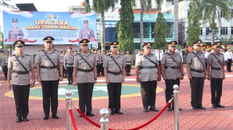 Daftar Pejabar Baru Polres Karimun, Kapolres AKBP Yunita Stevani Pimpin Sertijab 6 Jabatan Strategis
