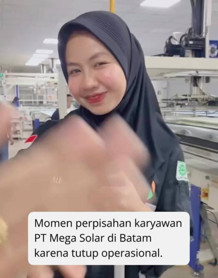 Viral Momen Haru Perpisahan Karyawan PT Mega Solar Batam, Disnaker: Belum Terima Surat Resmi