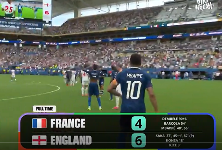 Hasil Piala Dunia 2026: Inggris Taklukkan Prancis 6-4, Saka Cetak Hat-trick di Perebutan Tempat Ketiga
