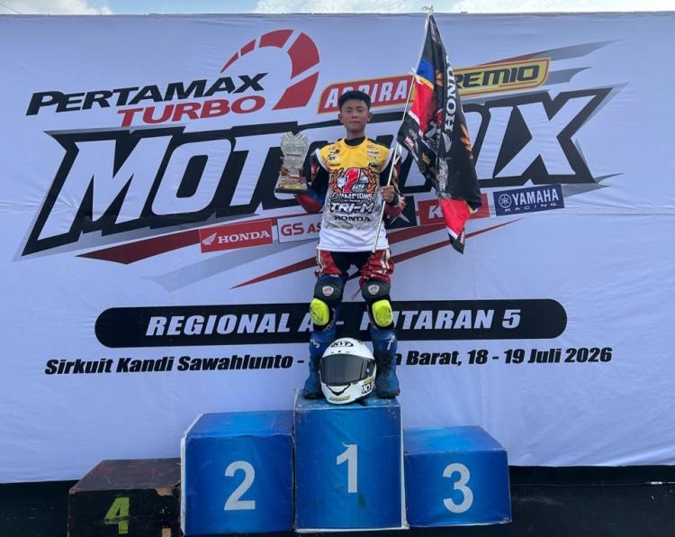 Cetak Sejarah! Pandawa Ozora Jadi Pembalap Batam Pertama Raih Gelar Juara Nasional 2026