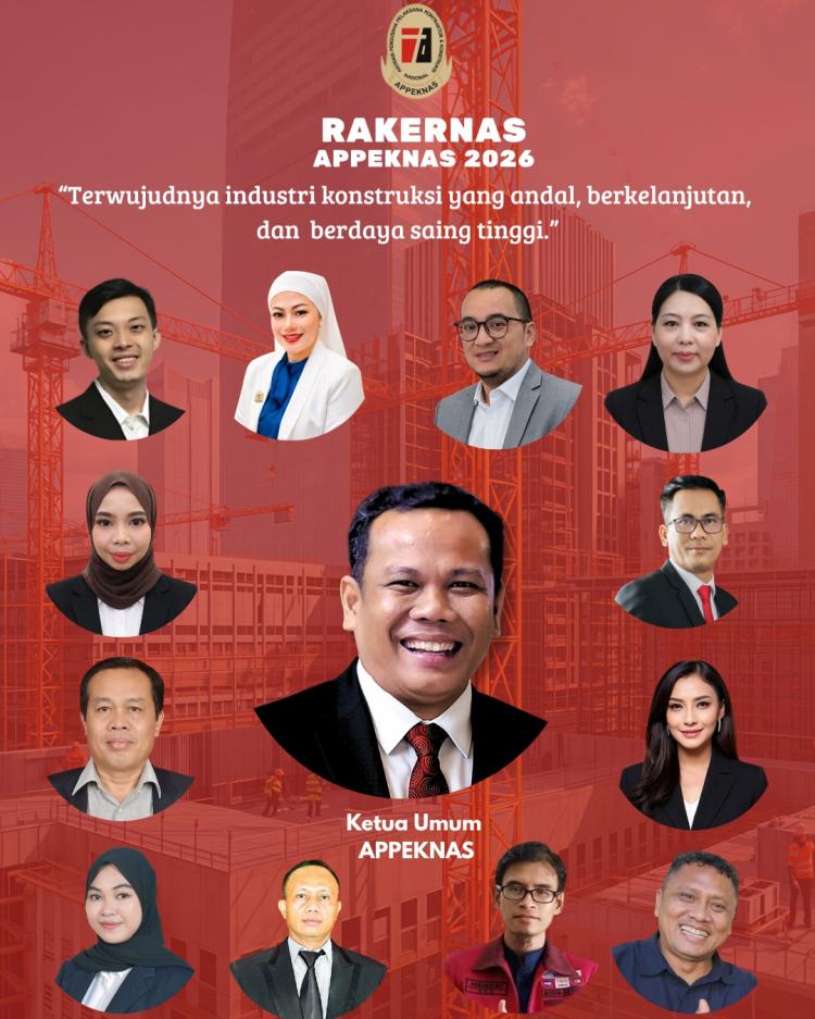 Batam Jadi Tuan Rumah Rakernas APPEKNAS 2026, Bahas Transformasi Industri Konstruksi Nasional