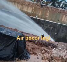 Pipa Air Bersih di Piayu Bocor, Pasokan ke Permukiman dan Kawasan Industri Terganggu