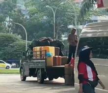 Pikap Milik PT Latitude Industries Bolak-balik Lansir Pertalite untuk Speedboat Reni Fadhila 08 di SPBU Kodim Seraya Atas